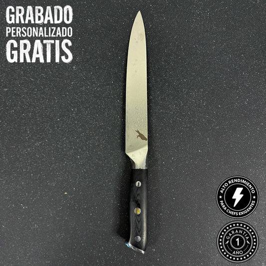 Cuchillo de Cocina de Acero Damasco 33cm "Cay"