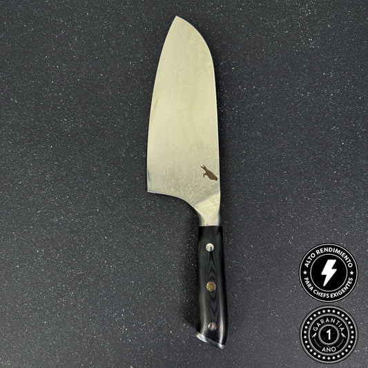 Cuchillo de Cocina de Acero Damasco 32cm "Arenales"