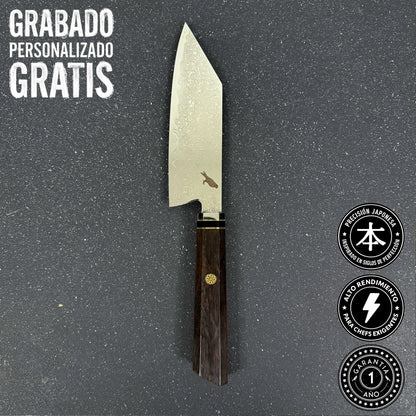 Cuchillo Bunka de Cocina de Acero Damasco 27cm "Tsuki"