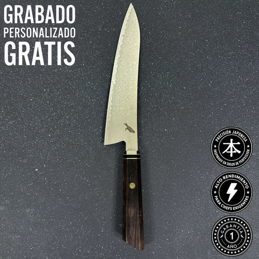 Cuchillo de Chef de Acero Damasco 35cm "Taku"