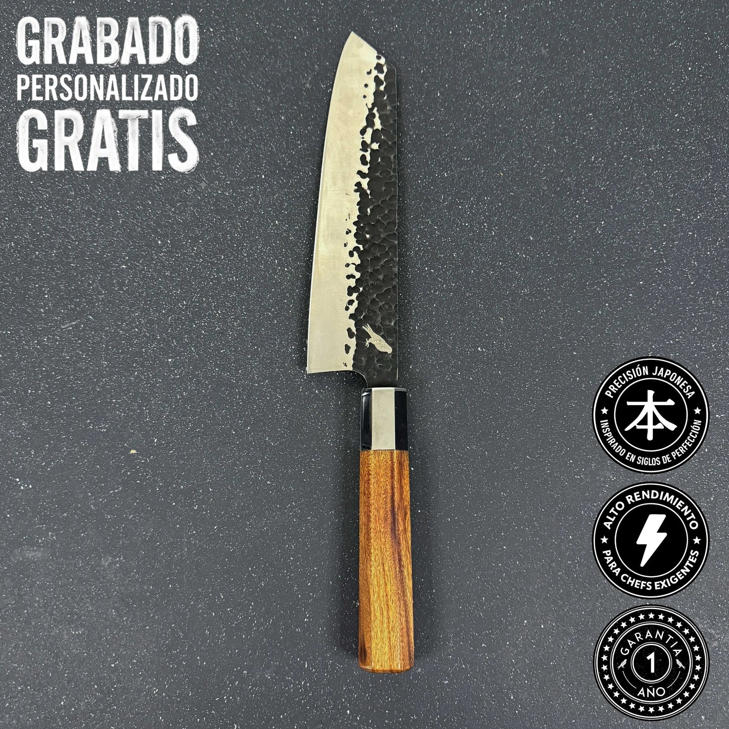 Cuchillo Kiritsuke de Cocina de Acero Inoxidable 35cm "Fuji"