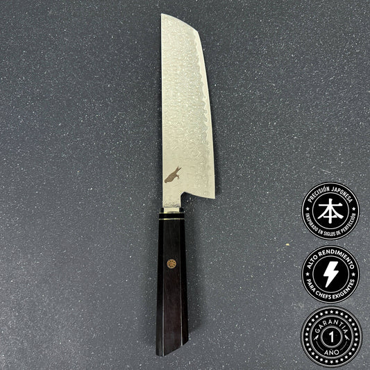 Cuchillo Nakiri Damasco 32cm "Tora"