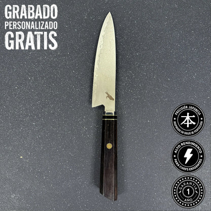 Cuchillo Puntilla de Acero Damasco 27cm "Iwa"