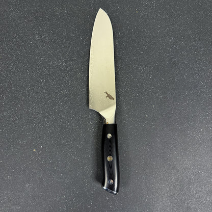 Cuchillo Santoku Rauka Tronador con hoja de acero Damasco y mango G10, ideal para cocina y parrilla

