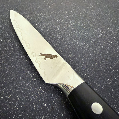 Cuchillo Utility Rauka Reclus con hoja de acero Damasco y mango G10, ideal para tareas precisas en cocina

