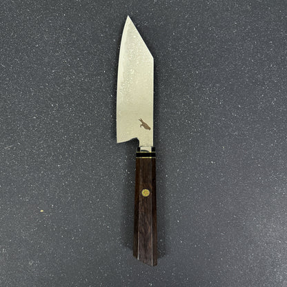 Vista completa de cuchillo japonés bunka damasco 27 cm Tsuki Rauka