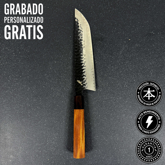 Cuchillo Japonés de Cocina Sakimaru de Acero Damasco 3 capas 36 cm Mika Rauka