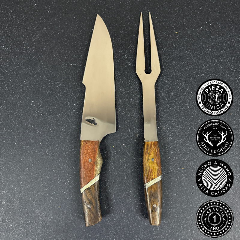 Conjunto Parrillero "Tucúquere" - Cuchillo 36cm + Pincho | Rauka