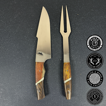 Conjunto Parrillero "Tucúquere" - Cuchillo 36cm + Pincho | Rauka