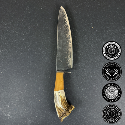 Cuchillo Parrillero Artesanal 43cm "Tucúquere" + Funda | Rauka