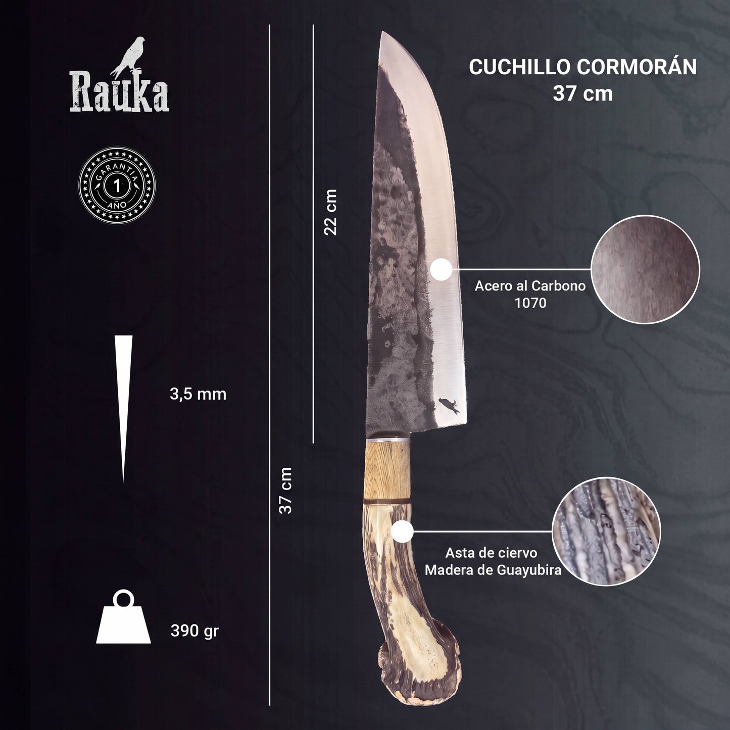 Cuchillo Parrillero 37cm “Cormorán“
