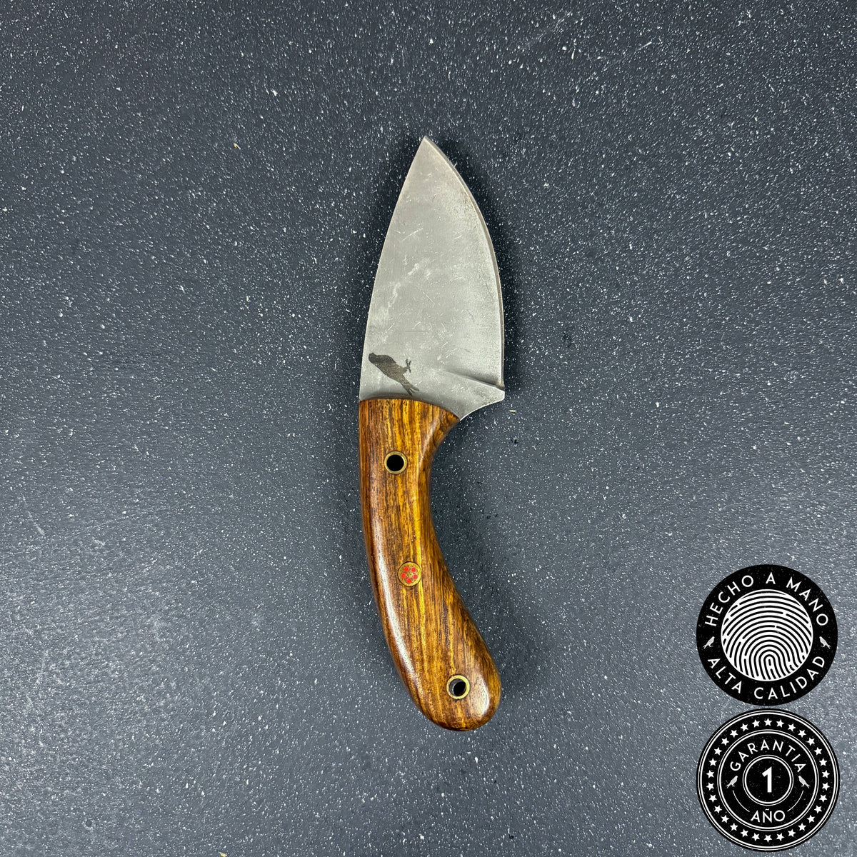 Cuchillo Verijero Tortel 18cm en acero D2 con empuñadura de palo de rosa - Rauka