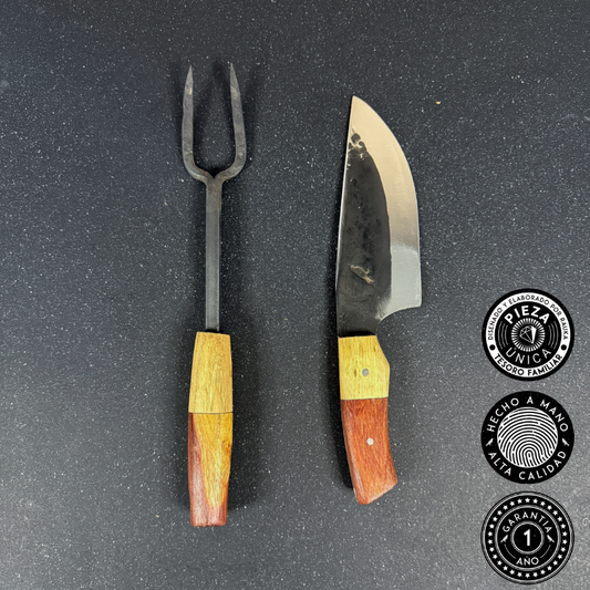 Conjunto Parrillero "Halcón" - Cuchillo 29cm + Pincho