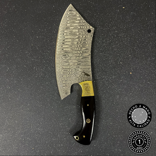 Hacha de Cocina de Acero Damasco 30cm "Cañi"
