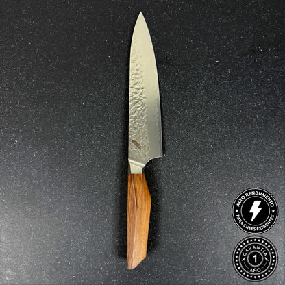 Cuchillo de Cocina Chef de Acero Damasco 34,5cm "Caleuche"