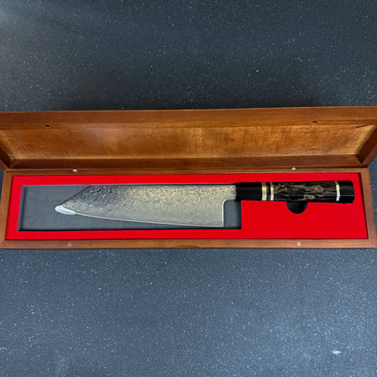 Cuchillo Kiritsuke de Cocina de Acero Damasco con Nucleo ZDP189 "Zanshin"