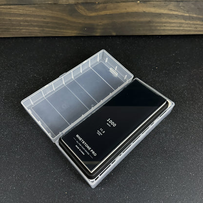 Piedra para Afilar Cuchillos Doble Grano 1000/5000 con Base
