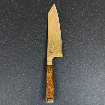 Cuchillo Kiritsuke de Cocina de Acero Damasco con Cobre "Akagane"