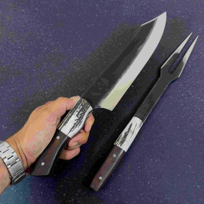 Conjunto Parrillero "Tucúquere" - Cuchillo 37cm + Pincho
