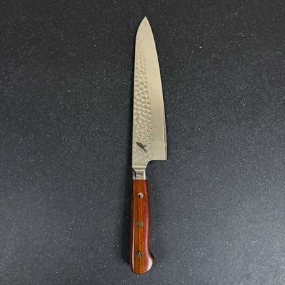 Cuchillo de Chef de Cocina y Parrilla de Acero Damasco "Tronador"