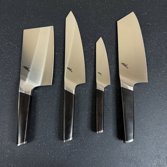 Set de 4 Cuchillos de Cocina y Bloque Magnetico "Cay"