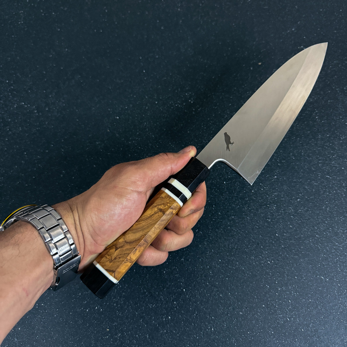 Cuchillo Deba Japones de Cocina de Acero 10Cr15CoMoV "Kuroshio"