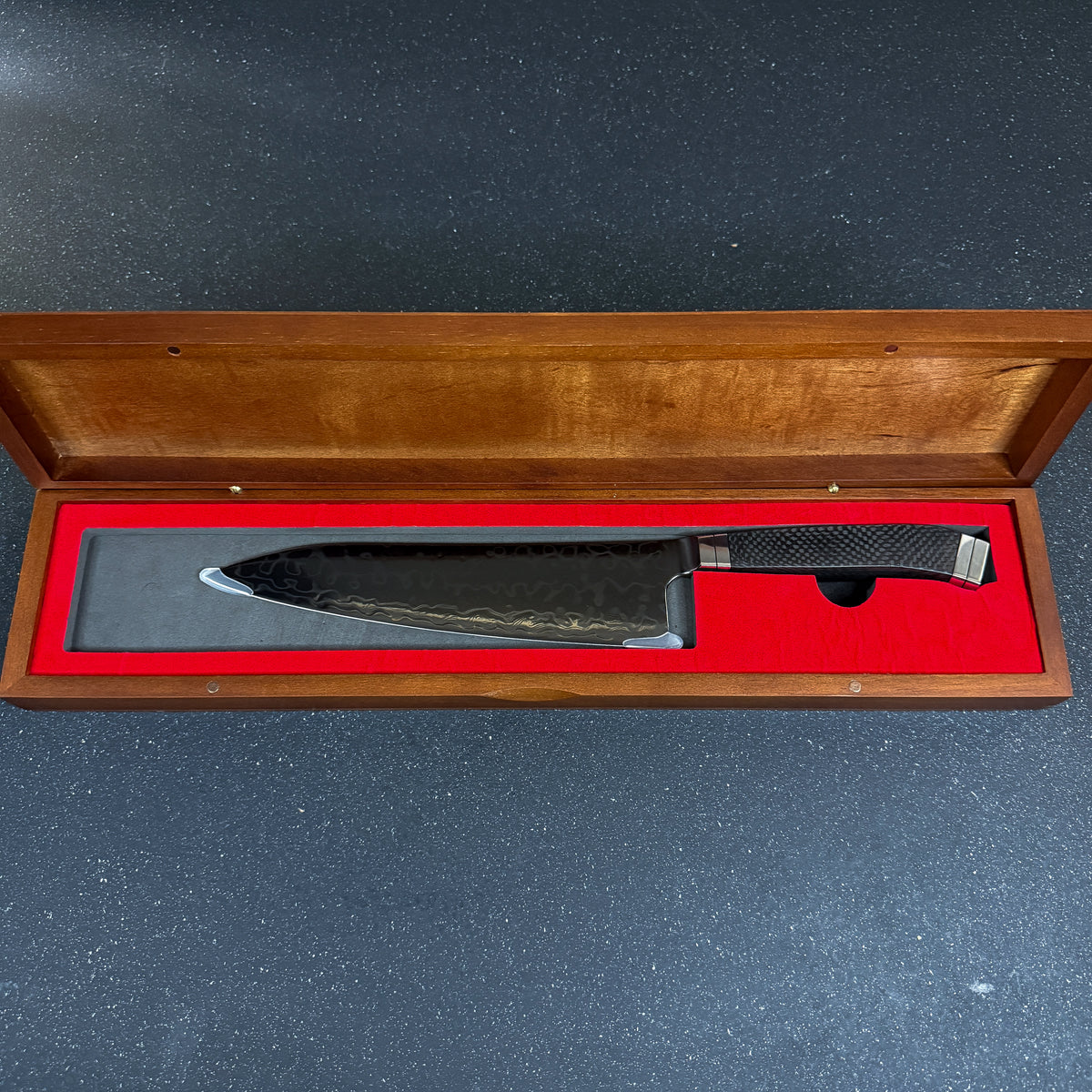 Cuchillo de Chef de Cocina de Acero Damasco con Nucleo M390 "Hayate"