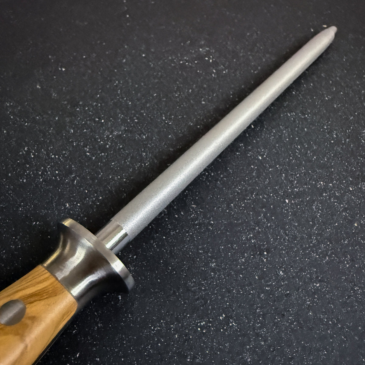 Chaira Diamantada para Afilar Cuchillos con Mango de Olivo