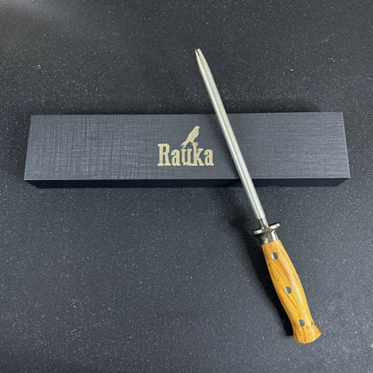 Chaira Diamantada para Afilar Cuchillos con Mango de Olivo