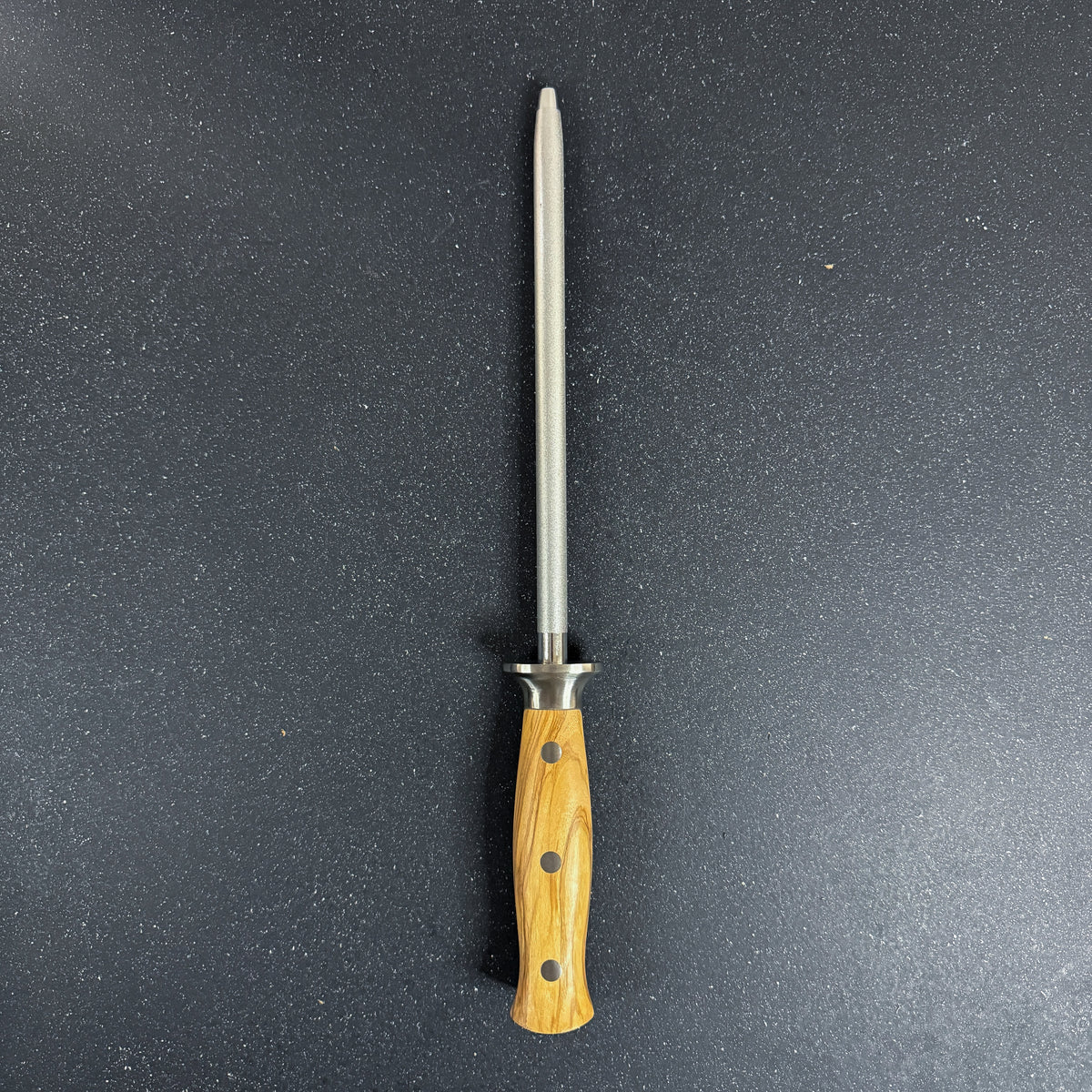 Chaira Diamantada para Afilar Cuchillos con Mango de Olivo