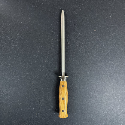 Chaira Diamantada para Afilar Cuchillos con Mango de Olivo