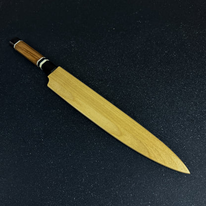 Cuchillo Sashimi Yanagiba Japones de Acero 10Cr15CoMoV "Shiranami"