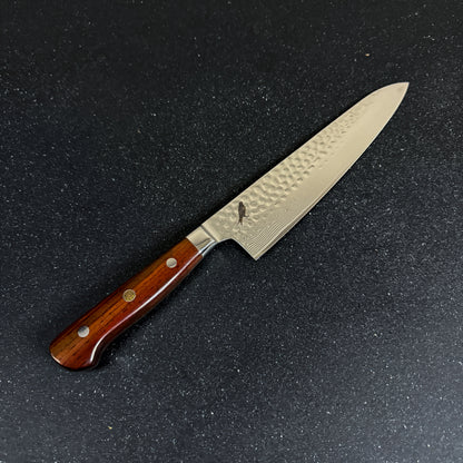 Cuchillo de Chef de Cocina y Parrilla de Acero Damasco "Tronador"