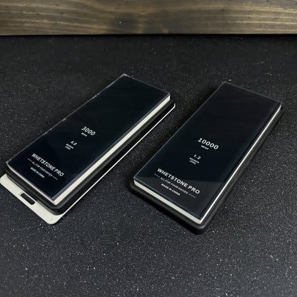 Piedra para Afilar Cuchillos Doble Grano 3000/10000 con Base