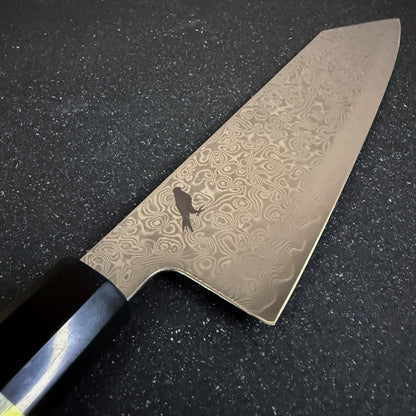 Cuchillo Kiritsuke de Cocina de Acero Damasco con Nucleo ZDP189 "Zanshin"