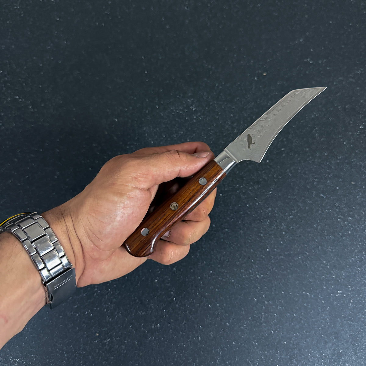 Cuchillo Puntilla de Cocina de Acero Damasco "Arenales"