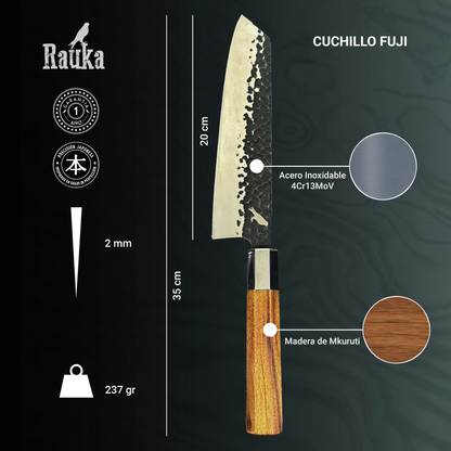 Cuchillo Kiritsuke de Cocina de Acero Inoxidable 35cm "Fuji"