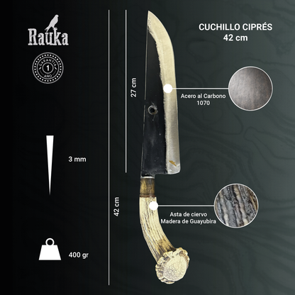 Ficha técnica Cuchillo Parrillero 42cm “Ciprés“