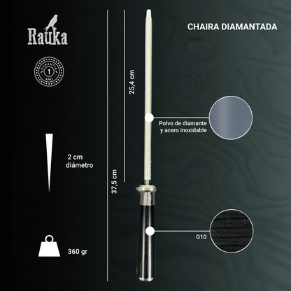 Ficha técnica Chaira Diamantada para Afilar Cuchillos 37,5cm "San Pedro"