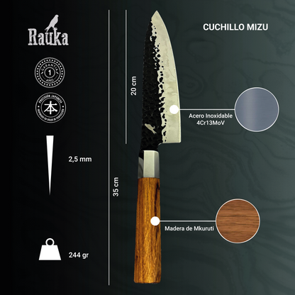 Ficha técnica Cuchillo de Chef de Acero Inoxidable 35cm "Mizu"