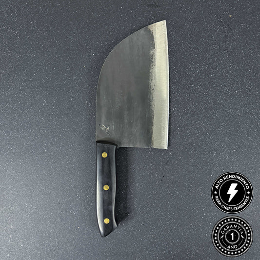 Hacha Serbian de Cocina Forjada Acero al Carbono 29 cm Manquehue Rauka