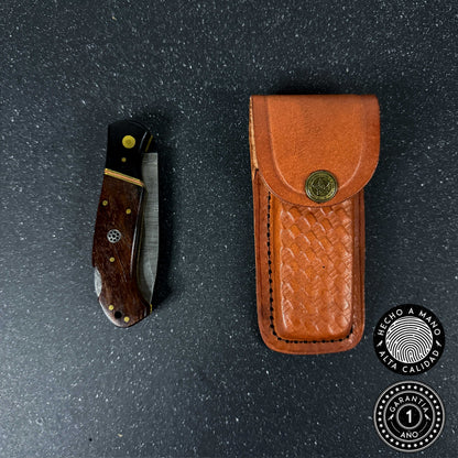 Navaja de Acero Damasco 16.5cm “Puelo“