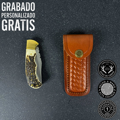 Navaja de Acero Inoxidable 17,5cm “Ciervo“ | Rauka