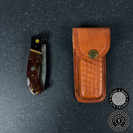 Navaja de Acero Damasco 16.5 cm Puelo Rauka, vista adicional 5