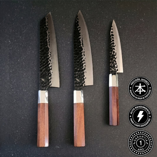 Pack 3 Cuchillos Japoneses "Fuji" / "Mizu" / "Kawa"