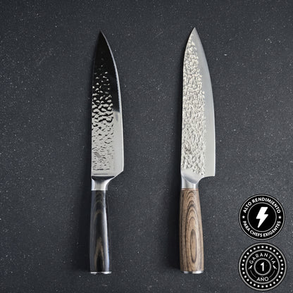 Pack de 2 cuchillos parrilleros de acero inoxidable. 