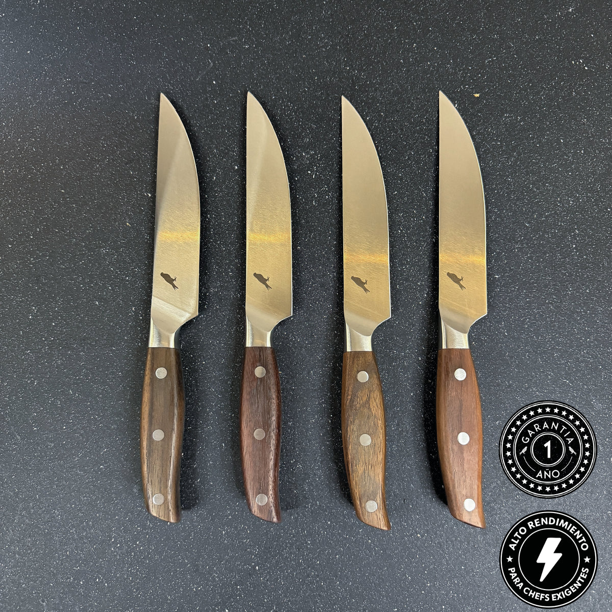Set de 4 Cuchillos de Mesa de Acero Inoxidable 23cm "Sollipulli"