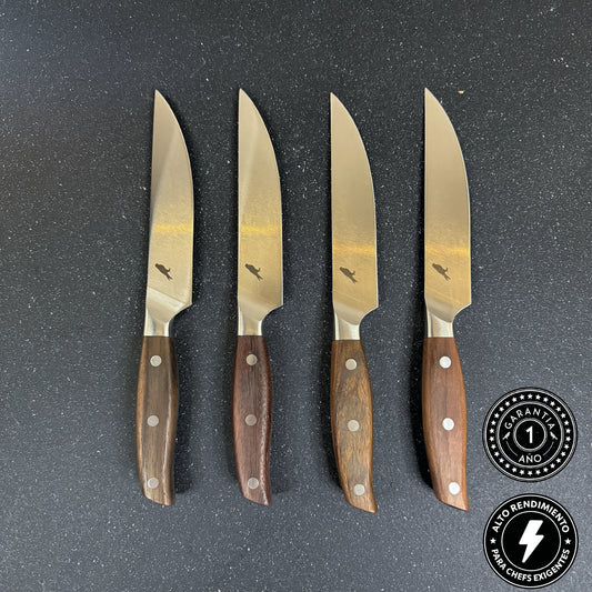 Set de 4 Cuchillos de Mesa de Acero Inoxidable 23cm "Sollipulli"