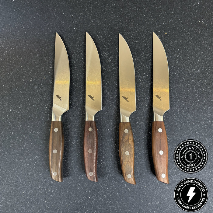 Set de 4 Cuchillos de Mesa de Acero Inoxidable 23cm "Sollipulli"