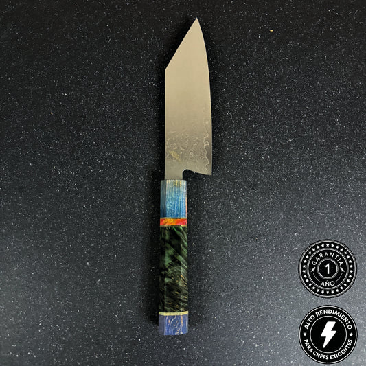 Cuchillo Bunka de Cocina de Acero Damasco 27cm "Ayame"